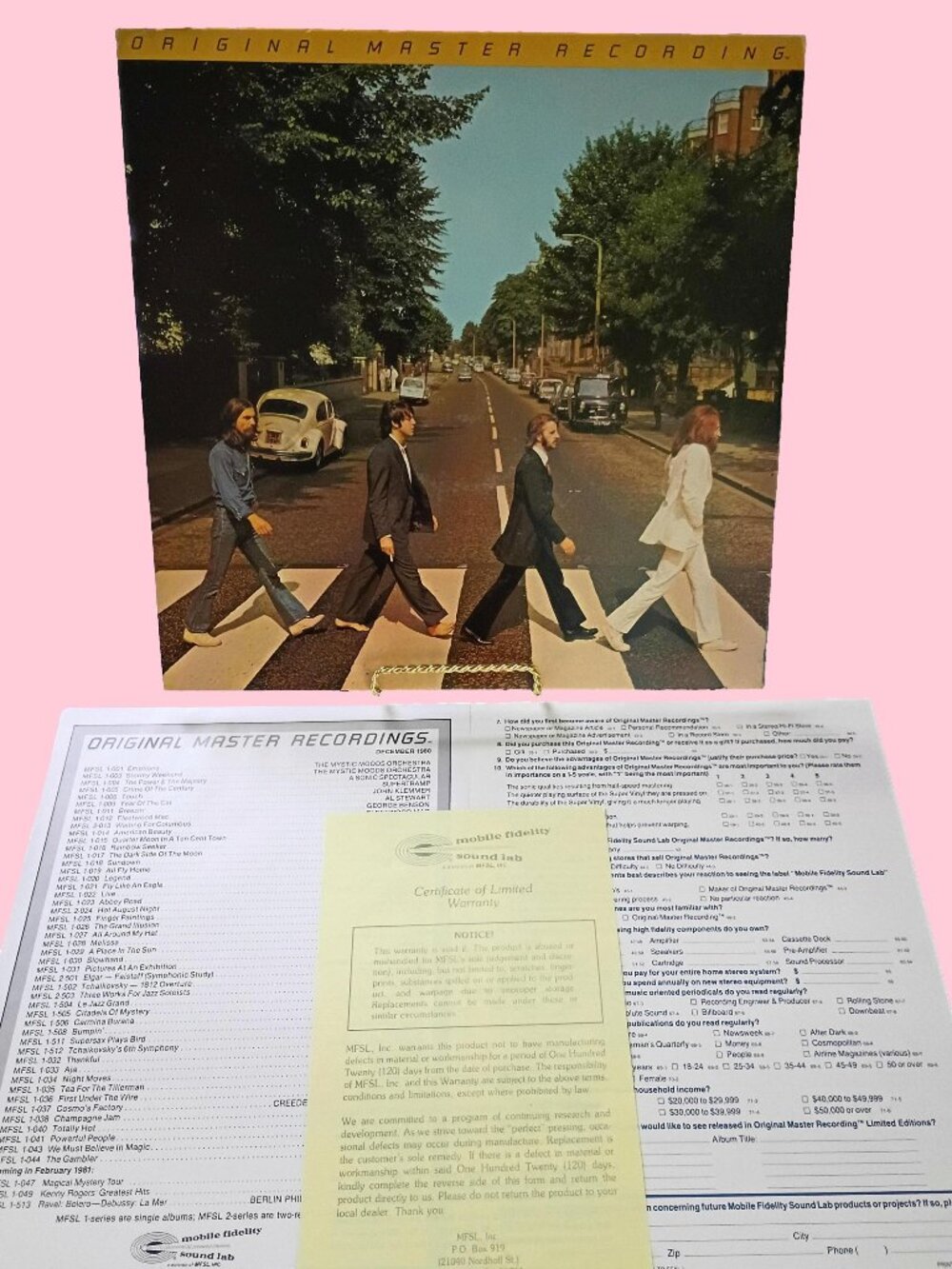 1980 The Beatles Abbey Road Original Master Recording LP Vinyl Capital Album